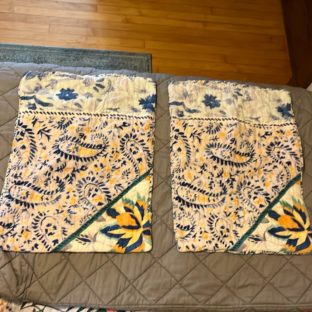 Two standard Elspeth shams, Anthropologie